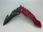 Pink Designer Folding Knife With Belt Cutter 3.5" Surgical Steel Blade- Used Gc. Fixed Price $6.80.