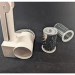 Pampered Chef Deluxe Rotary Grater White With Stainless Steel Drums 1277. Fixed Price $18.00.