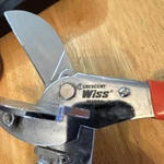 Crescent Wiss M45SS Miter Cutter Steel Blade With Angle Guide Silver Red. Fixed Price $18.00.