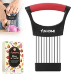 Onion Holder & Cutter - Universal Slicer For Vegetables, Meat, Fruit Black. Fixed Price $10.99.
