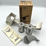 Pampered Chef Deluxe Cheese Grater Shredder #1275 Blade Hand Held Rotary Nib. Fixed Price $29.99.