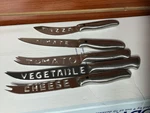 Kuchenprofi Stainless Steel Kitchen Knife Set Tomato Cheese Pizza Vegetable. Fixed Price $22.27.