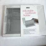 Amco Cookbook Holder Adjustable Metal Stand Acrylic Splashguard Shield New. Fixed Price $49.95.