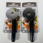 2X (2-PACK) Farberware Professional Pizza Wheel Cutter Black/silver Lot New. Fixed Price $26.95.