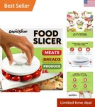 Non-slip Multi-use Slicer For Bagels, Meat & Veggies Elegant Design, Easy Care. Fixed Price $27.99.