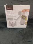 Bralo Rotary Slicer & Grater - 3 Attachments New In Box Suction Mount. Fixed Price $20.00.