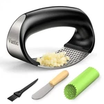 Vantic Garlic Crusher Stainless Steel Rocker Press - Easy Kitchen Gadget. Fixed Price $14.90.