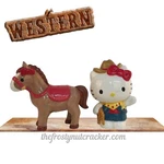 Hello Kitty Horse Cowgirl Western Salt & Pepper Shakers Blue Sky Clayworks New. Fixed Price $30.90.