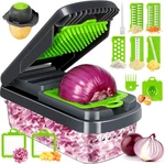 Yusshn Vegetable CHOPPER,12-IN-1 Multifunctional Food Chopper,professional Onion. Fixed Price $23.99.
