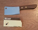 Hickory Farms Meat/cheese Small Cleaver Slicer Knife 6". Fixed Price $7.00.