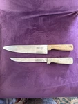 Ekco Eterna 10 Chefs Knife 8 Slicer Stainless Steel Wood Handle Kitchen. Fixed Price $15.74.