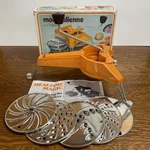Vintage Moulinex Mouli-julienne Slicer Grader Model 445 Original Box & Discs. Fixed Price $25.99.