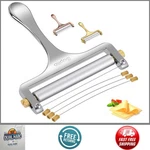 Stainless Steel Cheese Slicer Cutter Adjustable Thickness W/ 3 Extra Wires. Fixed Price $17.03.