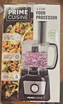 Prime Cuisine Electric Vegetable Chopper And Food Processor, 3 Cup Capacity 11T. Fixed Price $20.00.
