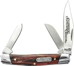 Schrade Imperial Stockman Folding Pocket Knife Amber Swirl Handles IMP15S. Fixed Price $13.74.