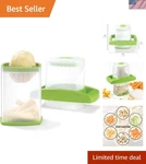 Compact Easy Fries Cutter: Perfect Cuts Every Time, Dishwasher Safe Design. Fixed Price $24.98.