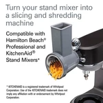 Hamilton Beach / Kitchenaid Professional Stand Mixer Slicer Shredder Set. Fixed Price $49.99.
