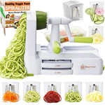 Vegetable Spiralizer: Zucchini Slicer & Veggie Noodle Maker, Steel Blades. Fixed Price $48.89.