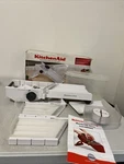 Kitchenaid 4 Piece White Mandoline Slicer Set W/ Adjustable Base KC310BXWHC Read. Fixed Price $19.99.