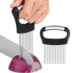 2 Pcs Onion Holder For Slicing - Stainless Steel Vegetable & Fruit Cutter Ch.... Fixed Price $13.59.