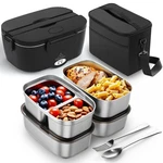 Heated Lunch BOX,120W Electric For Adults With 1.5L 304 Stainless S.... Fixed Price $67.03.