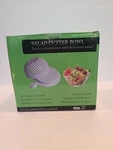 Salad Maker Slicer Cutter Bowl Vegetable Fruit Drainer Strainer. Fixed Price $9.89.