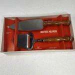 Frontier Cheese Slicer & Server Set Stainless Steel Hardwood Dishwasher Safe. Fixed Price $14.50.