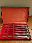Set Of 6 Knives Carvel Hall Stainless Steel CVH1 Steak Knife Glossy Usa 3/8". Fixed Price $26.50.