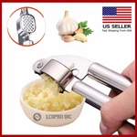 Garlic Press Stainless Squeezer Steel Grinder Professional Masher Handheld Tools. Fixed Price $9.54.