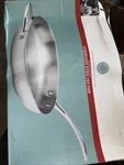 Martha Stewart Stainless Steel Fry Pan 12 With Handle New. Fixed Price $65.00.