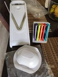 Farberware Professional V-blade Deluxe Foldable Easy Storage Mandolin Slicer Set. Fixed Price $15.99.