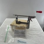 The Pampered Chef Apple Peeler Corer Slicer With Wooden Stand See Info. Fixed Price $29.99.