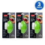Oxo Softworks Flexible Vegetable Brush Green 3 Pack New. Fixed Price $29.99.