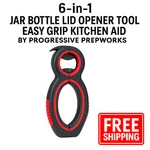 6-IN-1 Jar Bottle Lid Opener Tool Easy Grip Kitchen Aid/ Progressive Prepworks. Fixed Price $12.95.