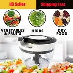 Manual Cord Pulling Food Chopper Vegetable Garlic Slicer Blender Kitchen. Fixed Price $8.99.