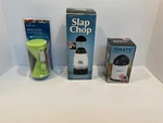 Slap Manual Food Chopper Cutter ,graty Cheese Graternib & Spiral Slicernib. Fixed Price $19.99.