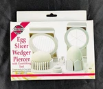 Norpro Egg Slicer Multi Functional Wedger, Piercer And Garnish Tool Stainless. Fixed Price $12.00.