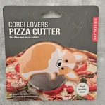 Corgi Lovers Pizza Cutter Kikkerland Design 2.75" Stainless Steel Blade New. Fixed Price $12.58.