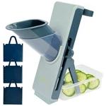 Nextg Ideaz Safe Mandoline Slicer For Kitchen 4-IN-1 Gray/blue. Fixed Price $17.24.
