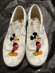 Vans Disney Parks 50TH Anniversary Slip On Men Size 9 W 10.5 Mickey Mouse. Fixed Price $45.00.