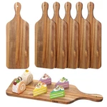 Rtteri 6 Pcs Acacia Wood Cutting Board With Handles Kitchen Thicken Chopping .... Fixed Price $68.58.