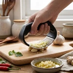 Manual Garlic Press Stainless Steel Mincer Tool For Home Kitchen. Fixed Price $6.48.
