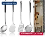 Pleafind Cooking Set - 4 Pcs Stainless Steel Kitchen Utensils, Wok. Fixed Price $22.74.