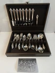 Oneida Stainless Community Flatware Open Stock 54 Piece Set, Serves 8 With Box. Fixed Price $100.00.