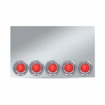 Trux 20IN Drop Stainless Steel Center Panel With 5 Watermelon Leds And Bezels. Fixed Price $1039.96.