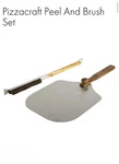 Pizzacraft Peel & Brush Set Wood Handle Metal Silver Brown. Fixed Price $33.99.