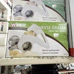 Winco Rotary Cheese Grater White PRTS-2 Manual With Two Drums. Fixed Price $21.95.