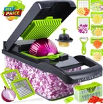 Vegetable Chopper, 16-IN-1 Multifunctional Food 8 Blades Slic. Fixed Price $19.74.