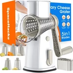 Rotary Cheese Grater Hand Crank With 5 Interchangeable Blades, Vegetable Slic.... Fixed Price $40.12.