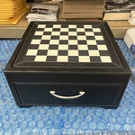 Sharper Image ALL-IN-1 Game Set Leather For Chess/checkers/poker*collectibles. Fixed Price $191.52.